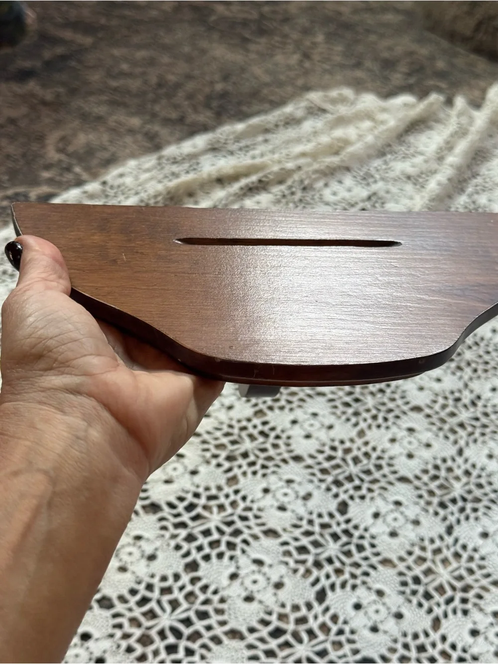 Vintage Wood Corner Wall Shelf | Small Rustic Display Shelf Farmhouse Decor